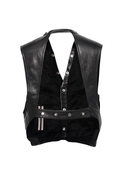 gilet cargo uomo nero RICK OWENS | RU02E1767 LBY09